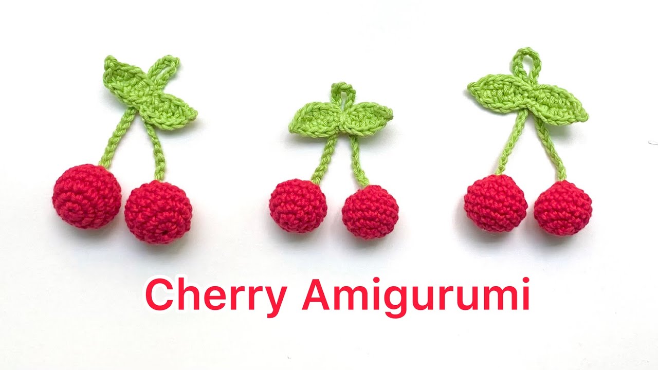 How to Crochet a Cute Cherry Amigurumi - YouTube