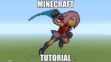 Minecraft Pixel Art Tutorial - Sakura