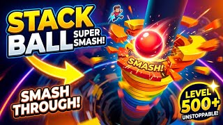  ​🔥 STACK BALL INSANE GAMEPLAY! | Reaching Level 500+ Unstoppable! 💥  screenshot 2