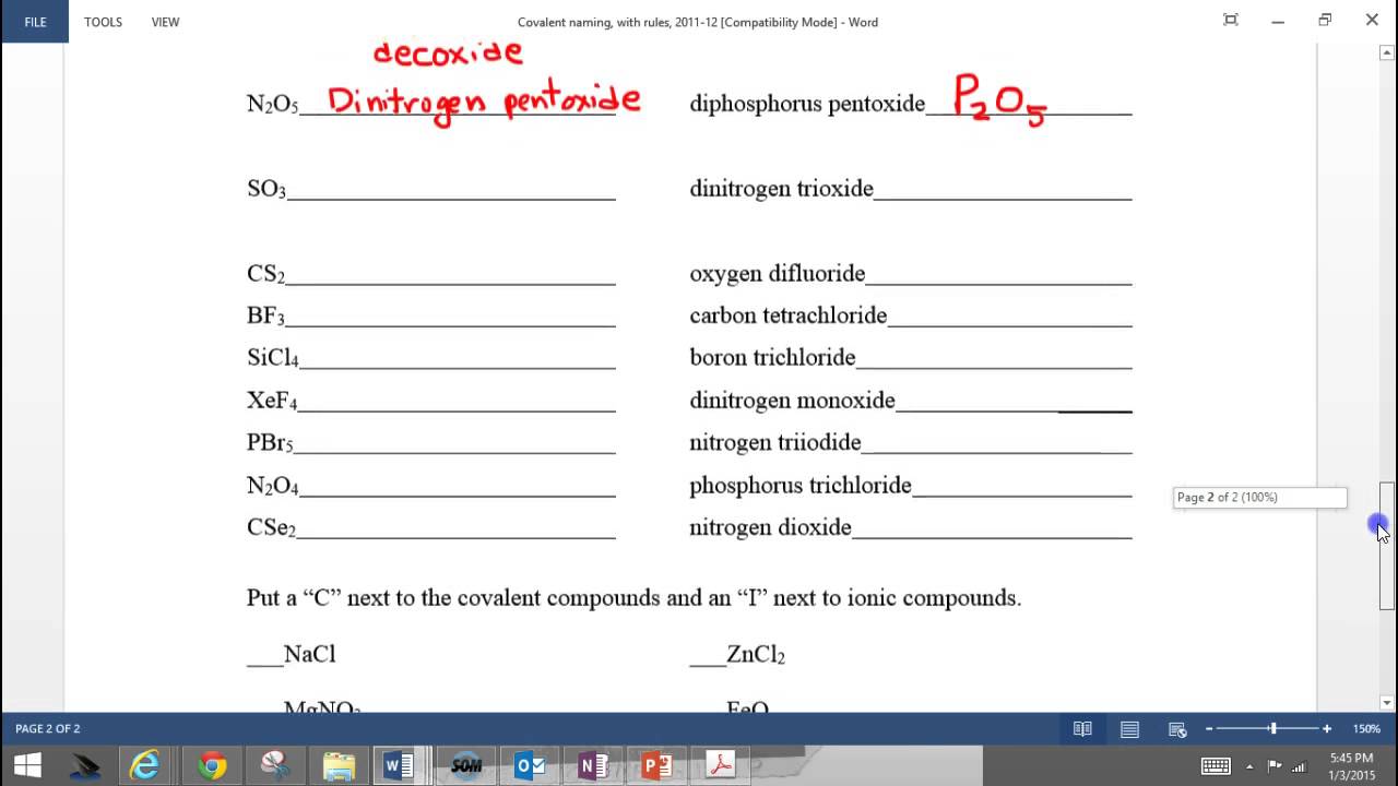 Naming Covalent Compounds - YouTube