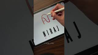 Create A Stunning Niraj Name Logo Tattoo Using Procreate tattooideas logodesign