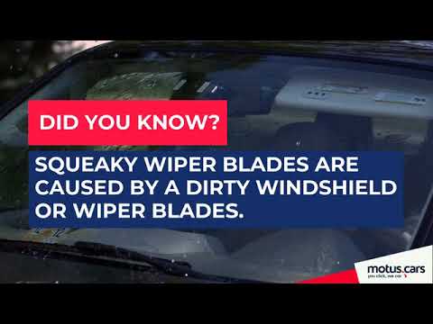 Why Are My Windshield Wipers Squeaky?