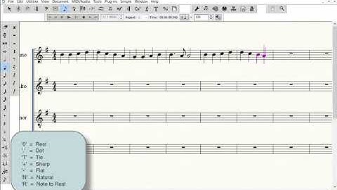 Simple Entry Using a MIDI Keyboard