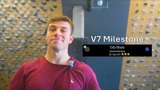 Breaking into 7a+ (V7) - climbing session 70