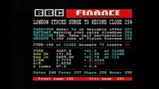 BBC2 Continuity Monday February The 10th 1997 - After Django, Kill - Weatherview And Ceefax