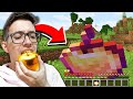 minecraft mas eu COMO A COMIDA NA VIDA REAL!