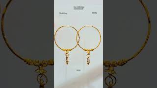 Latest 💞✨ Bali Earrings ✨️💞 Design in #18karatgold #shorts #gold #ytshorts