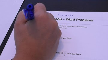 Writing Word Problems in Y=mx+b