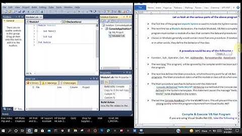 Create Hello World, Compile & Execute in VB.Net