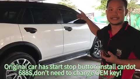 Cardot 688S gsm gps car alarm working with original car start stop button