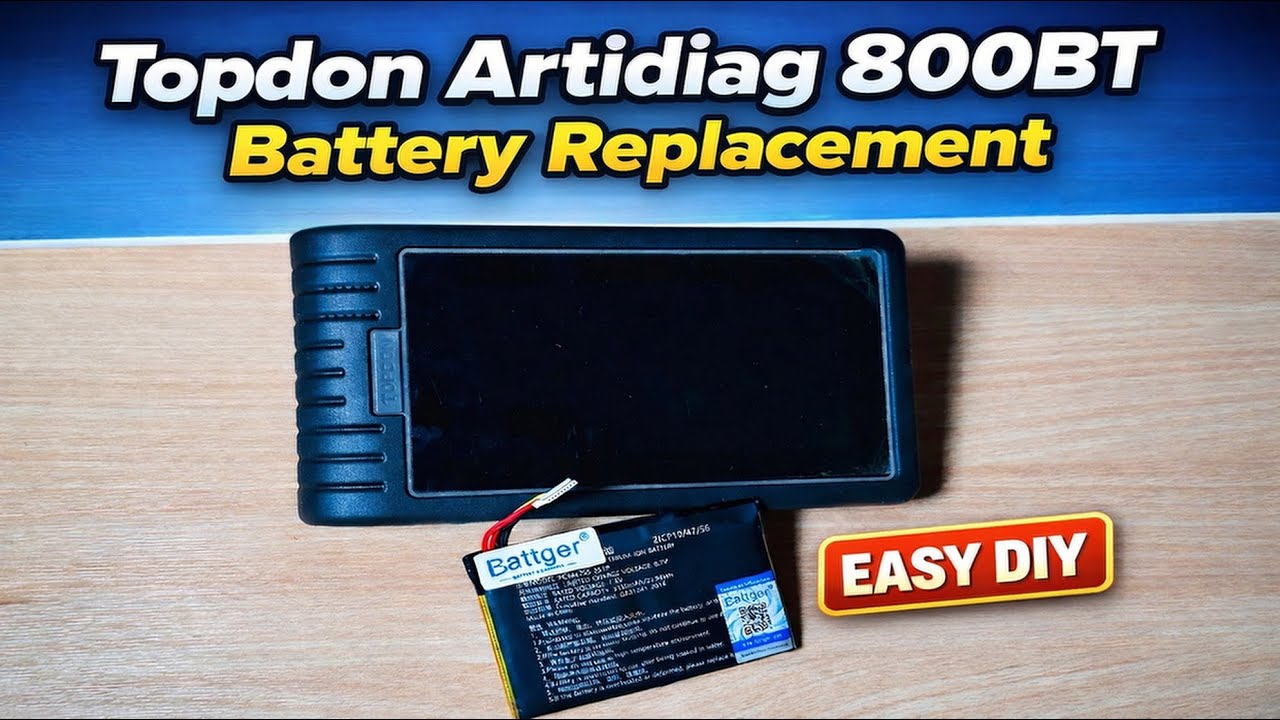 Замена батареи Topdon Artidiag 800BT / 800BT2 | Пошаговая инструкция - ЛЕГКО!