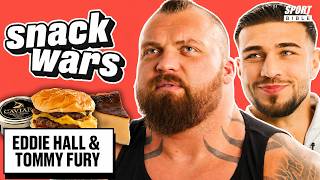 Eddie Hall & Tommy Fury Rate Posh Food | Snack Wars screenshot 4