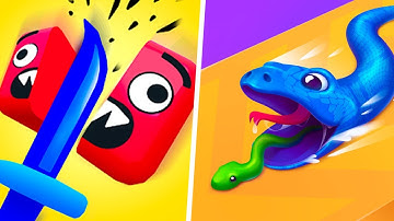 Sword Cut Run | Snake Run Race - 1⭐Gameplay Walkthrough (Freeplay)