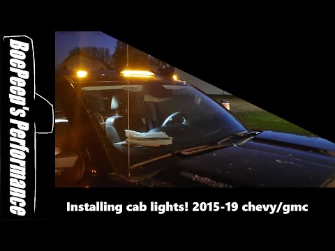 How to Install Cab Lights(2015-2019 Chevy/GMC)