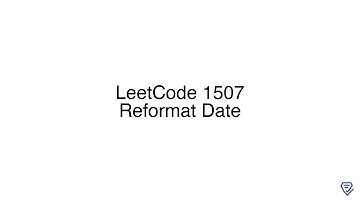 LeetCode 1507: Reformat Date