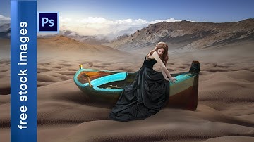 Photoshop manipulation Tutorial - Sailing in the desert