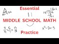 Math Practice Problem #3 - Essential Middle School Math Concepts
