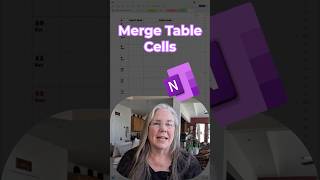 Merge Table Cells In OneNote #onenote #mergecells #crystalclearlife