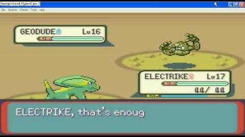 Pokemon emerald on visualboyadvance!