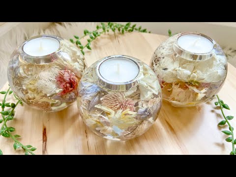 Can You Put Fake Flowers in Resin? Resin Tea Light Candle Holders