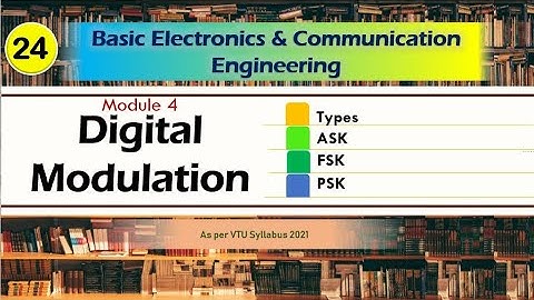 M4 L7 | Digital Modulation ASK FSK PSK | Basic Electronics and communication VTU