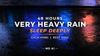 Deep Sleep FAST – Very Heavy Rain | 48 Hours (NO AI) screenshot 5
