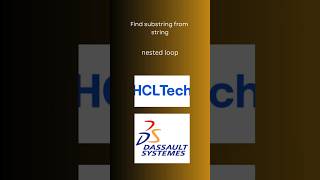 Program | Find substring from string nested loop