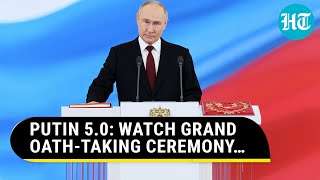 Vladimir Putin Takes Oath As Russian President For Fifth Term | Watch Glittering Ceremony At Kremlin