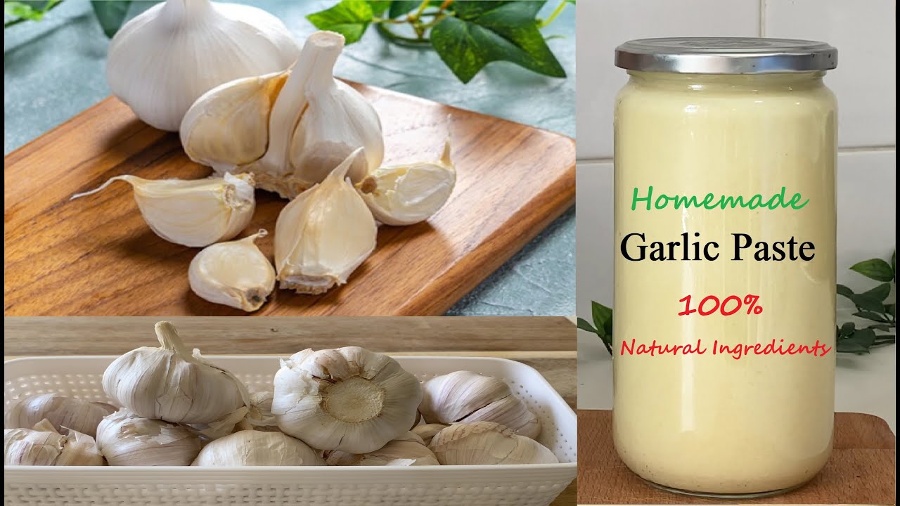 Garlic Paste  How to Make Garlic Paste at Home & Preserve up to 6