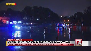 Downpours create flooding problems around central NC