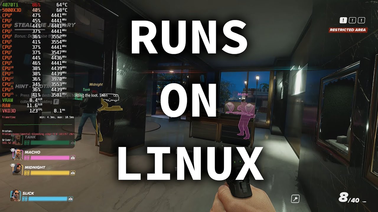 Crime Boss: Rockay City (Playtest) Runs on Linux [Multiplayer] - YouTube