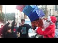 Santa &#39;Drops&#39; Presents on People Prank
