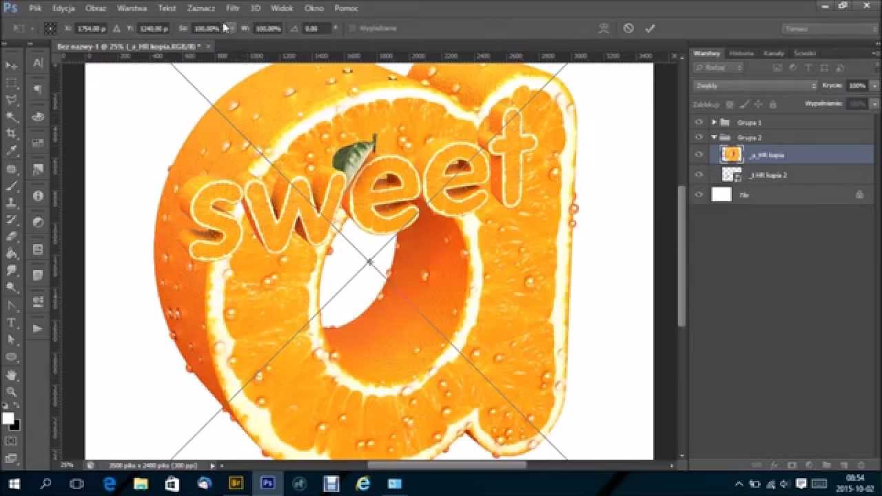 PSD orange letters usage