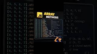 👨💻 JavaScript Array Method | #coding #javascript #viral #javascriptinterview #trending #reels #reel