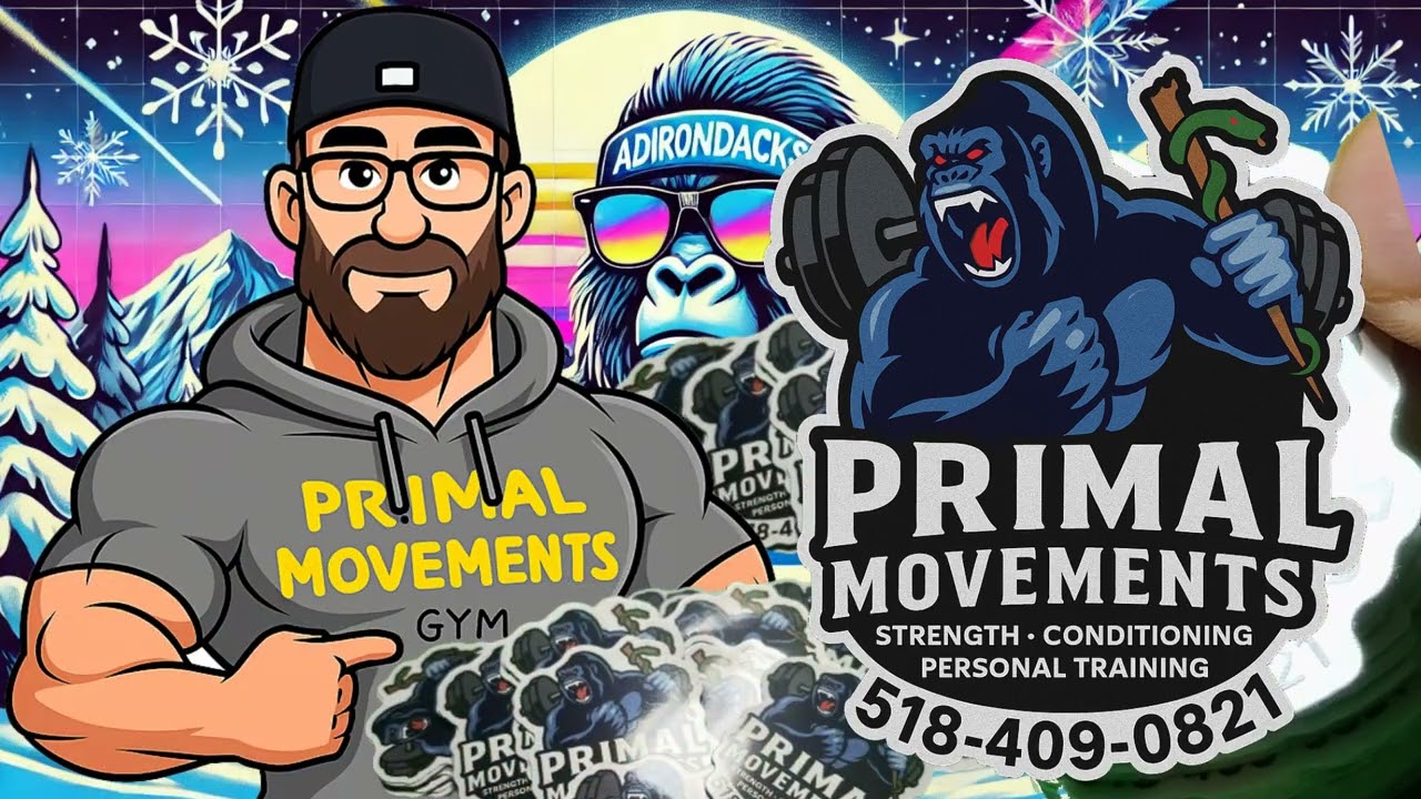 Custom Vinyl Stickers for Primal Movements Gym | Glens Falls, NY | ADKstickers.com