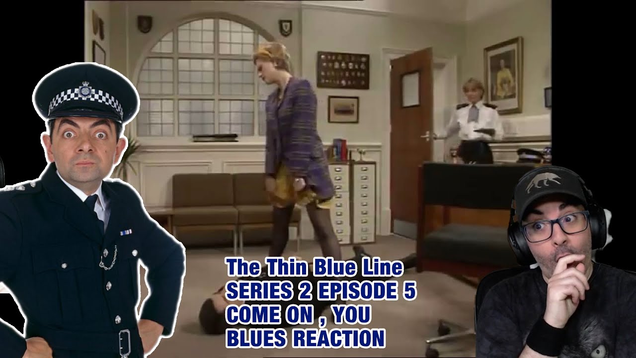 American Reacts to The Thin Blue Line - Series 2 Episode 5 Come On, You Blues