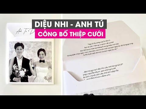 Video Diệu Nhi - Anh Tú hé lộ thiệp cưới, nội dung khiến dân... - youtube