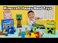 Minecraft Happy Meal Toys Unboxing and Minecraft Blocks!