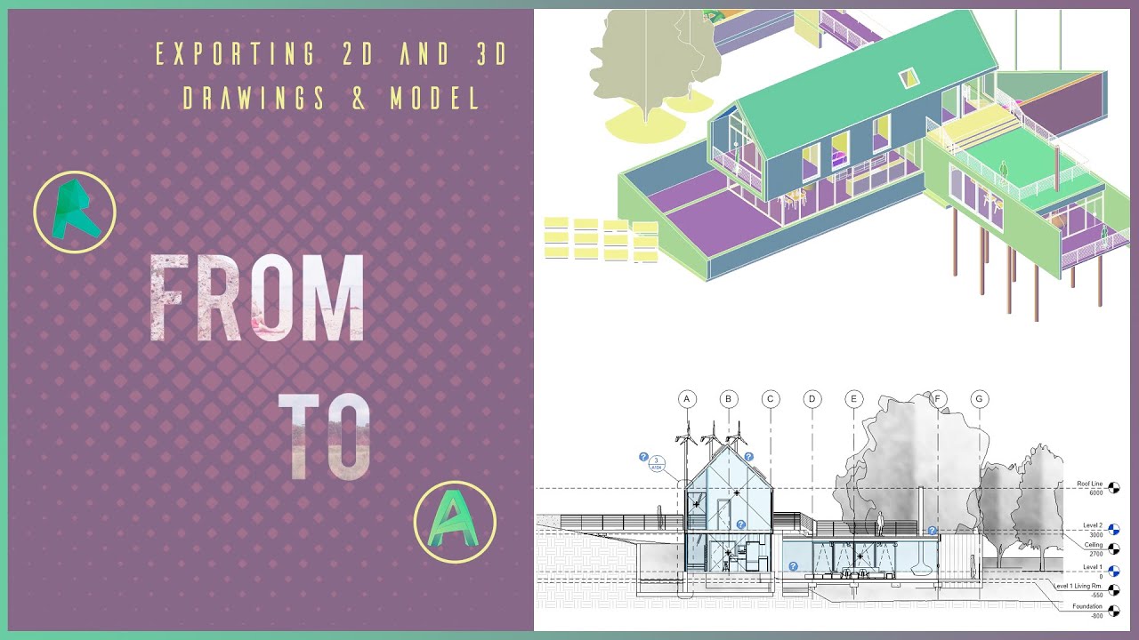 Revit to AutoCAD Export | Autocad2d #interdes - YouTube