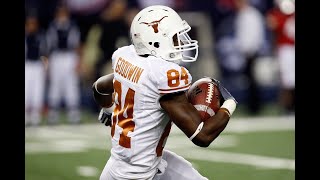 Marquise goodwin takes it to the house against texas a&m on
thanksgiving day, 2009.