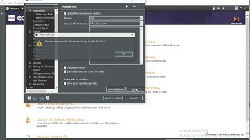 Change Eclipse theme to dark