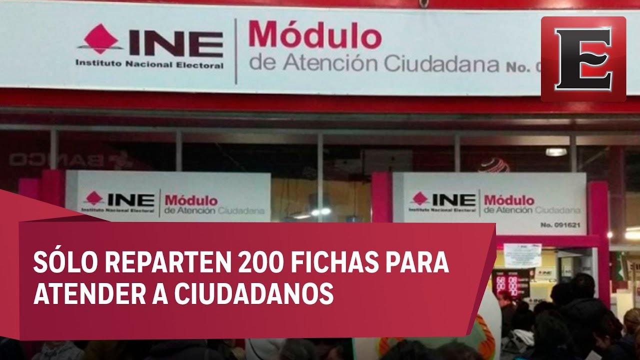 Largas filas para tramitar credencial del INE