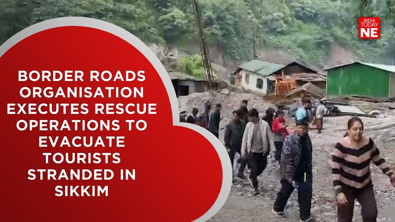 Border Roads Organisation executes rescue operations to evacuate tourists stranded in Sikkim