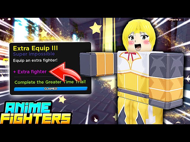 ✓Anime Fighters Simulator✓] Extra Equip ( 599 Robux ), Cheap + Pay  throught Gift in Game