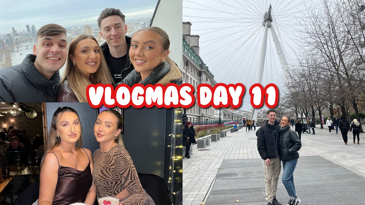 VLOGMAS DAY 11 | shrek's adventure, london eye & drinks night!