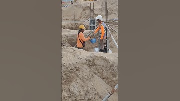 Technical casting concrete of stump column