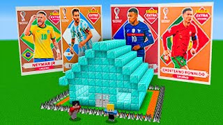 BASE SEGURA contra FIGURINHAS da COPA no Minecraft!