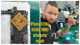 MASTERWORK - iPHONE 8 PRIOR REPAIR - BOARD DESTROYED - FULL BOARD SWAP - A11 CPU