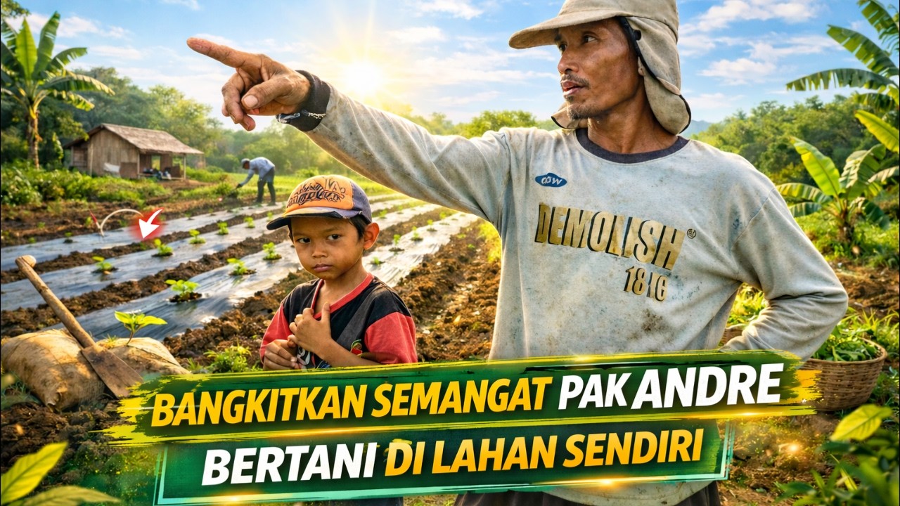 PAK ANDRE SEMAKIN TERMOTIVASI BERKEBUN DI LAHAN SENDIRI; DUKUNG PETANI TRANSMIGRASI KALIMANTAN