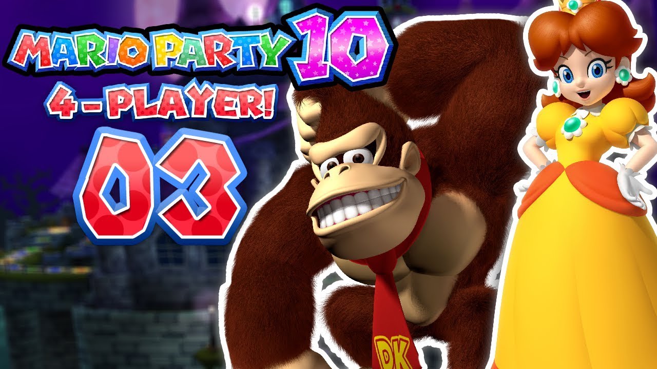 Mario Party 10: Part 3 - Haunted Trail! (4 Player)